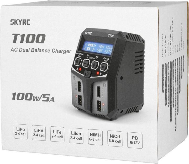 Immagine prodotto SkyRC Caricabatterie doppio T100