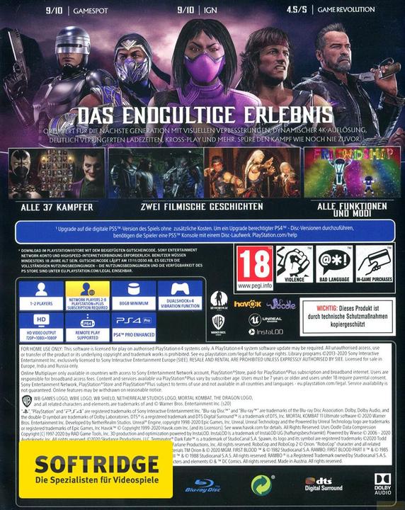 Immagine prodotto WB Mortal Kombat 11 Ultimate (PS4, Multilingue)