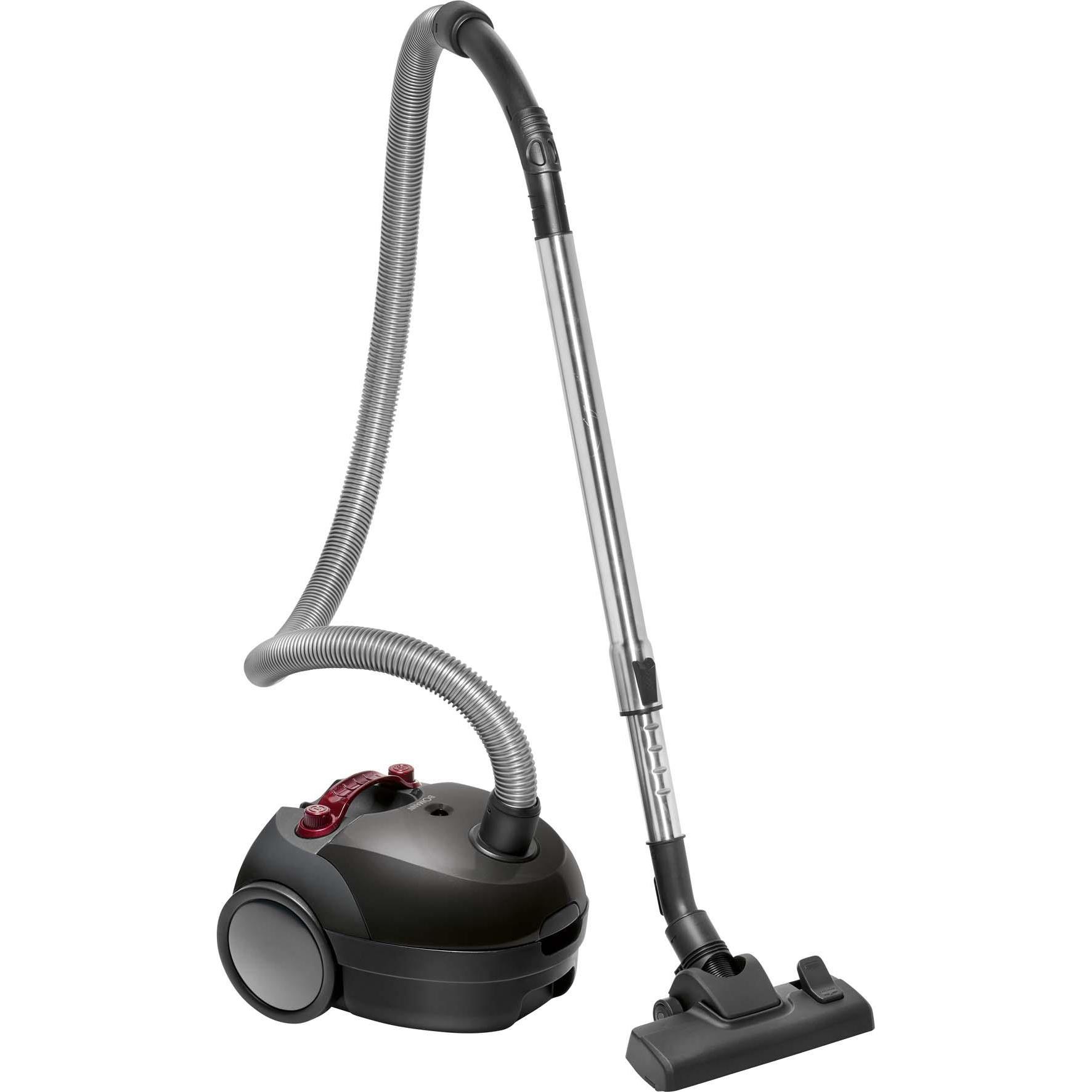 Bomann BS 9019 CB N Zylinder-Vakuum Trocken Staubbeutel, Staubsauger, Grau