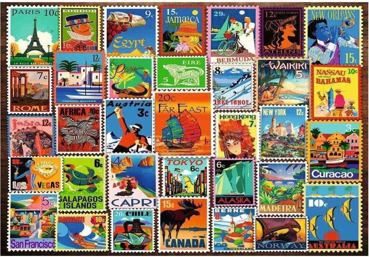 Productafbeelding Ravensburger Puzzel 12001371 - Postzegels - Puzzel voor ouderen en senioren, met 200 extra (200 onderdelen)