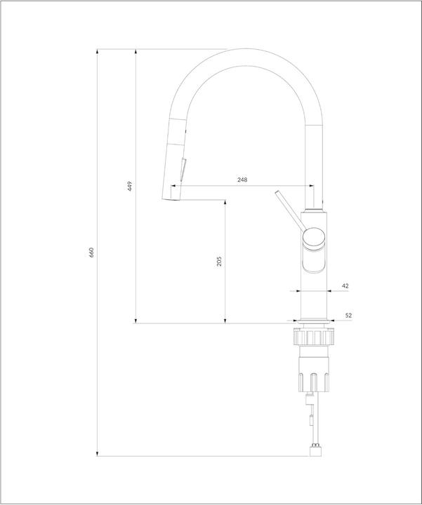 Actual product image Omnires Bend Küchenarmatur, Goldglanz