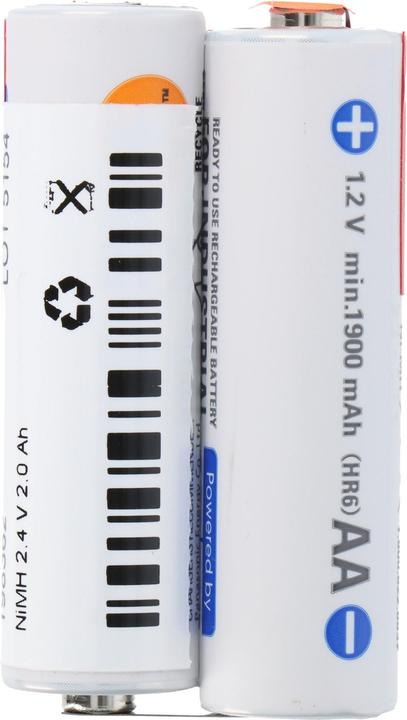 Image du produit Panasonic Akku Eneloop Standard AkkuPack AA Mignon mit Lötfahnen (2 pcs, AA, 2000 mAh)