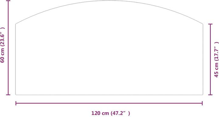 Produktbild vidaXL Feuerstelle Glasplatte (60 cm)