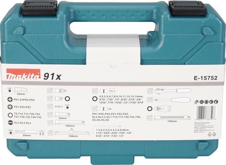 Actual product image Makita E-15752 (91 pieces)