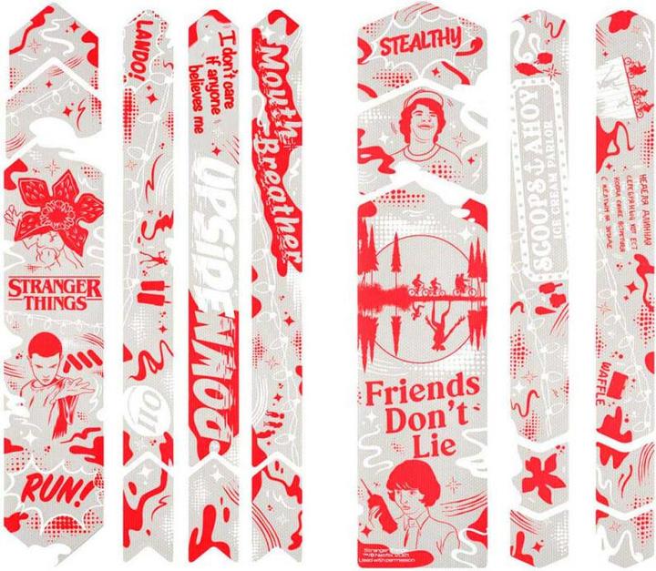 Actual product image All Mountain Style Stranger Things Frame Guard Full frame protection sticker (Rear mudguard)