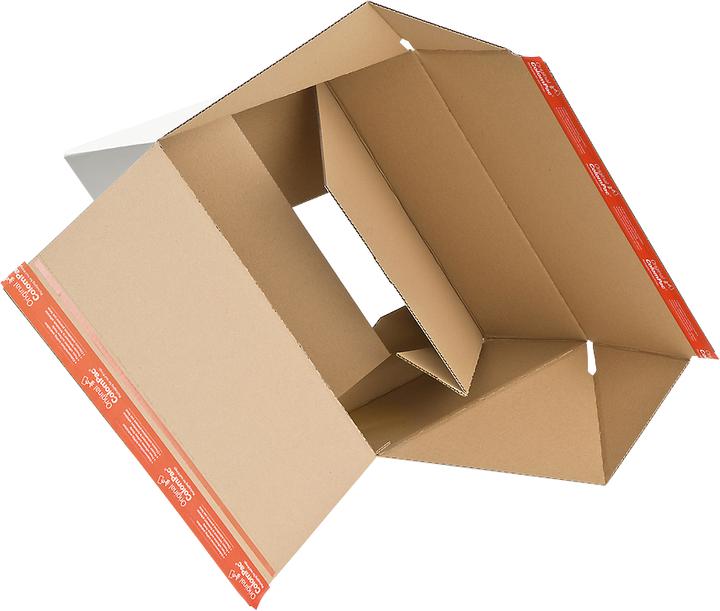 Actual product image Colompac Premium flash bottom carton CP 155, versch. sizes, Z-fold, self-adhesive seal, white,... (31 x 19 x 13.5 cm, 1 x)