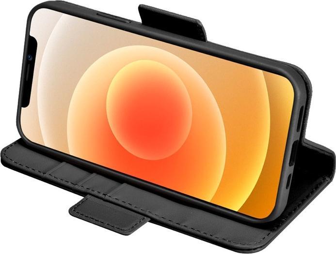 Image du produit iCarer iPhone 12 Pro Max - WMI1214 Echtleder 2-in-1 Wallet Flip Etui mit RFID-Blocker, Schwarz (Apple iPhone 12 Pro Max)