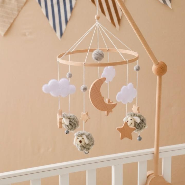 Actual product image Hermex Babymobile Schafe Hängemobile Mobile Babyspielzeug Schlafmobile