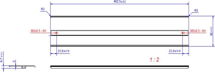 Produktbild Bachmann Top Frame - Front-Blindabdeckung (Blindmodul)