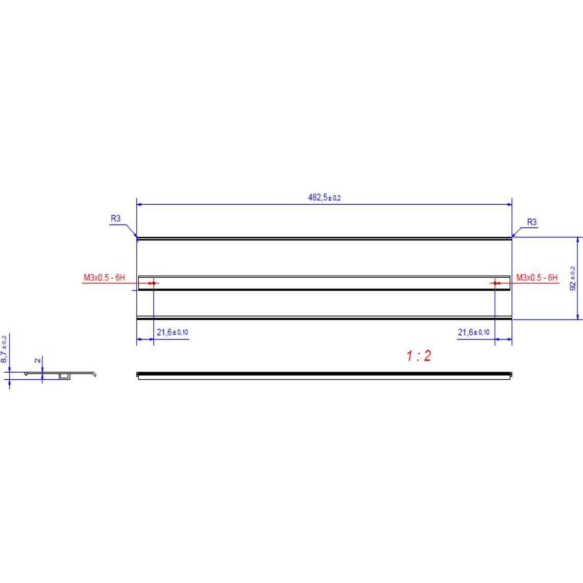 Thumbnail - Bachmann Top Frame - Front-Blindabdeckung (Blindmodul), Netzwerk Zubehör