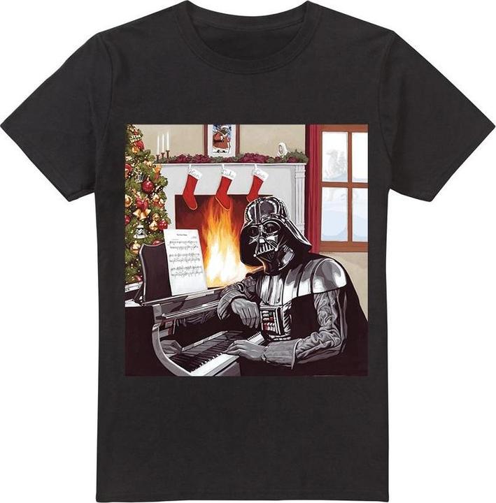 Immagine prodotto Star Wars Christmas Carols Maglietta Darth Vader Uomo (M)