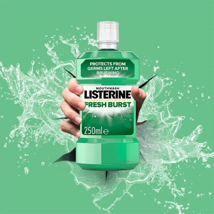 Actual product image Listerine Mouthwash Fresh Burst (250 ml, Mouthwash)
