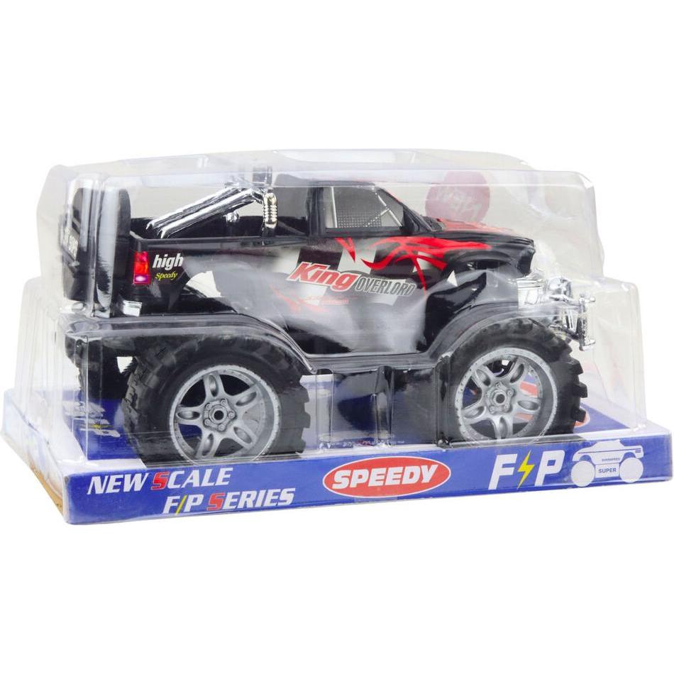 [n]fibrecare King Heckantrieb Geländewagen mit grossen Rädern, Rot und Schwarz 27cm