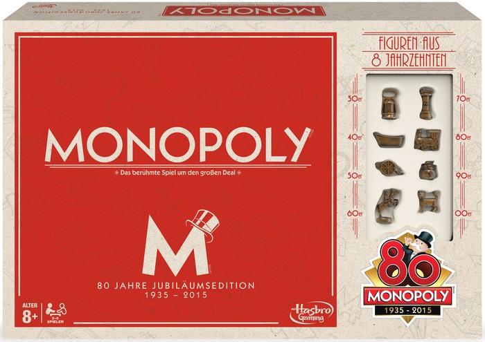 Hasbro Monopoly 80 years CH edition (German, French, Italian)