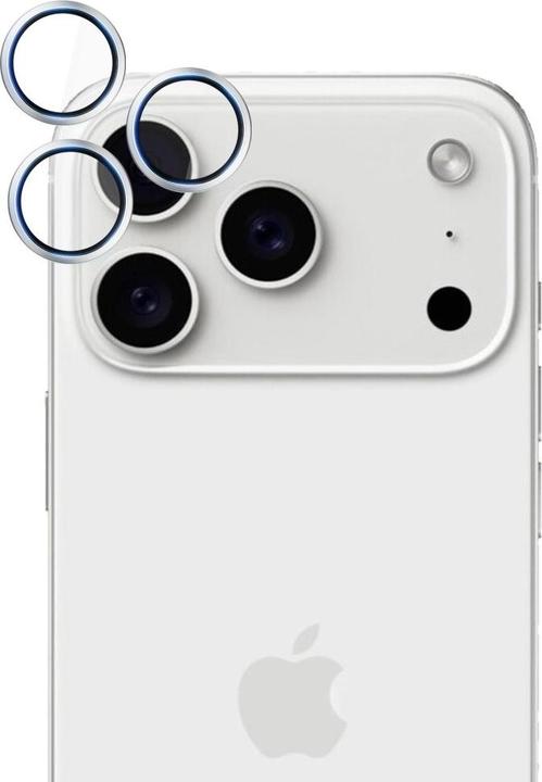 Actual product image 3MK HARDY Lens Protection Pro for Apple iPhone 17 Pro / 17 Pro Max Silver (1 Piece, Apple iPhone 17 Pro Max, Apple iPhone 17 Pro)