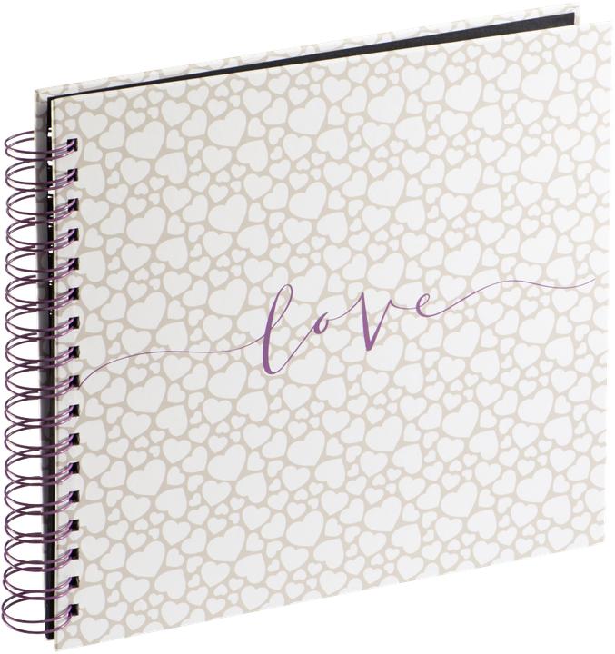Produktbild Hama Romance Spiral-Album 28x24 40 schwarze Seiten Hochzeit (28 x 24 cm)
