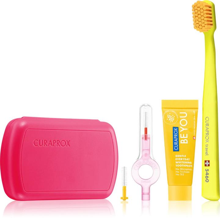 Actual product image Curaprox Travel Set magenta Box (Extra soft, 1x)