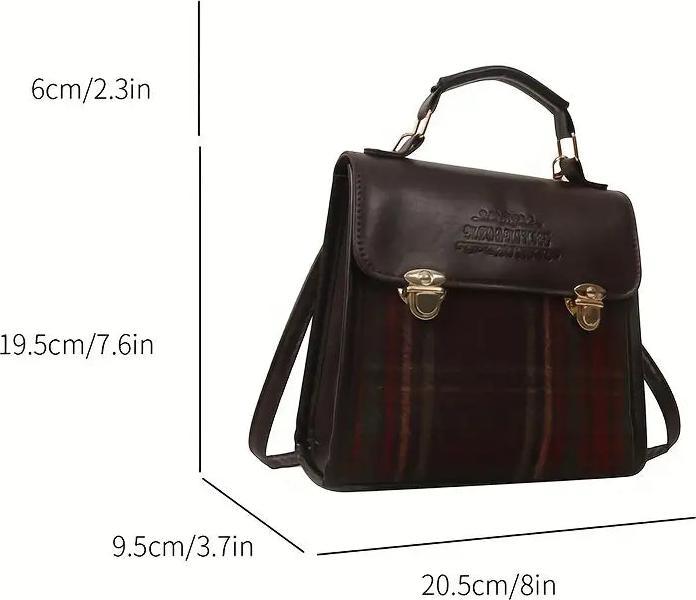 Actual product image Only-Bags.Store Vintage briefcase backpack, summer fashion versatile leisure shoulder bag