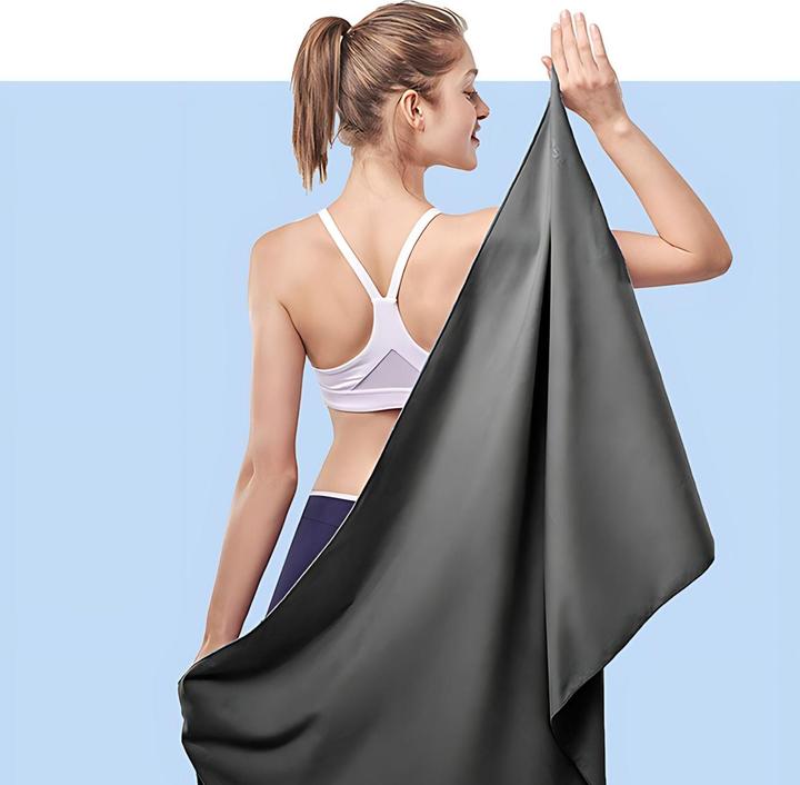 Actual product image Hermex Fitness towel Microfibre sports towel Beach towel Bath towel (152 x 76 cm)