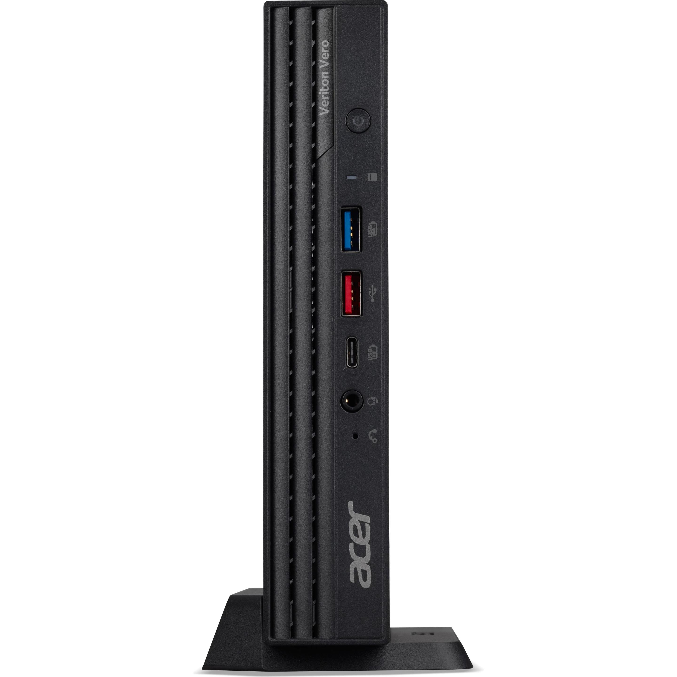 Acer VERITON N4 - MINI-PC 1L 8/512 W11 P (512 GB, 8 GB, Intel Core i5-14400T), PC, Schwarz