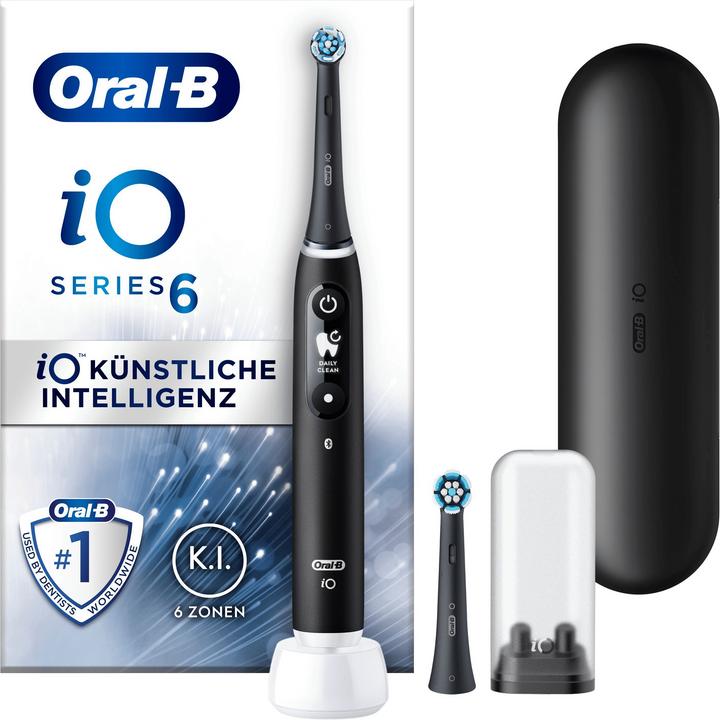 Actual product image Oral-B iO 6 + Sensitive spazzolino elettrico nero (Oscillating toothbrush)