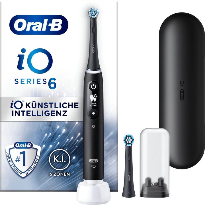 Immagine prodotto Oral-B iO 6 + Sensitive spazzolino elettrico nero (Spazzolino oscillante)