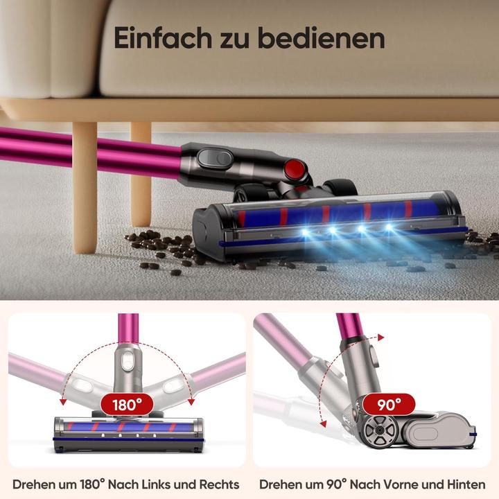 Produktbild Flylinktech Bodenbürste für Dyson V6 Staubsauger mit LED-Lichtern