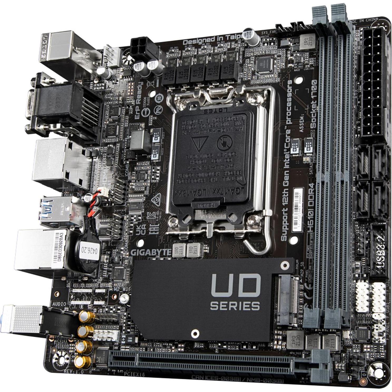 Gigabyte H610I DDR4 (LGA 1700, Intel H610 Express, Mini-ITX), Mainboard