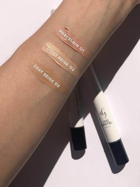 Actual product image Und Gretel Berlin Concealer TUNKAL in 3 different shades (01 Porcelain)