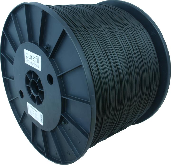 Purefil PLA Filament (PLA, 1.75 mm, 10000 g, Schwarz)