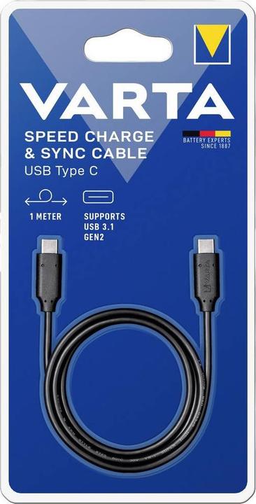 Produktbild Varta Charge & Sync Ladekabel (1 m, USB 3.1)