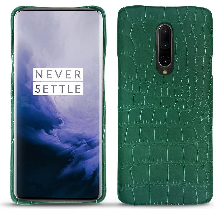 Noreve Lederschutzhülle (OnePlus 7 Pro), Smartphone Hülle, Grün