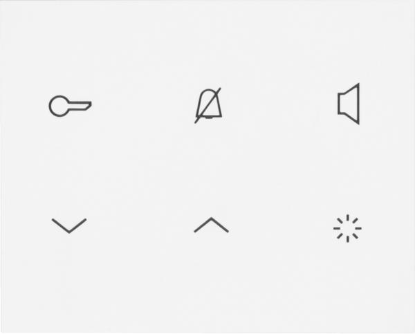 Hager REA121Y Innenstation Audio 2D