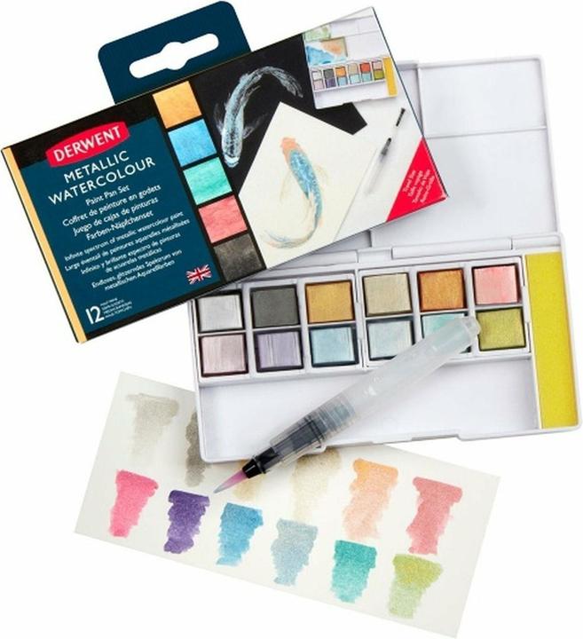Immagine prodotto Derwent Tavolozza per pittura metallica 12 pezzi