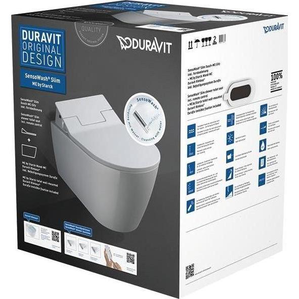 Duravit, Toilette + Bidet, Dusch-WC Komplettanlage ME by Starck fr Sensowash wei wandhngend 631000002004300 mit Dus