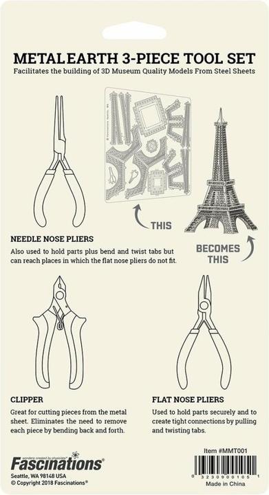 Image du produit Metal Earth Jeu de pinces