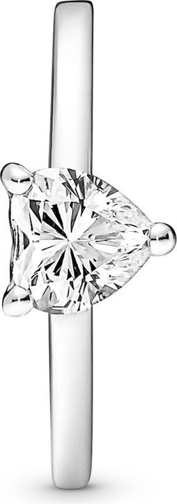 Actual product image Pandora Sparkling heart solitaire ring (60, 925 Silver)