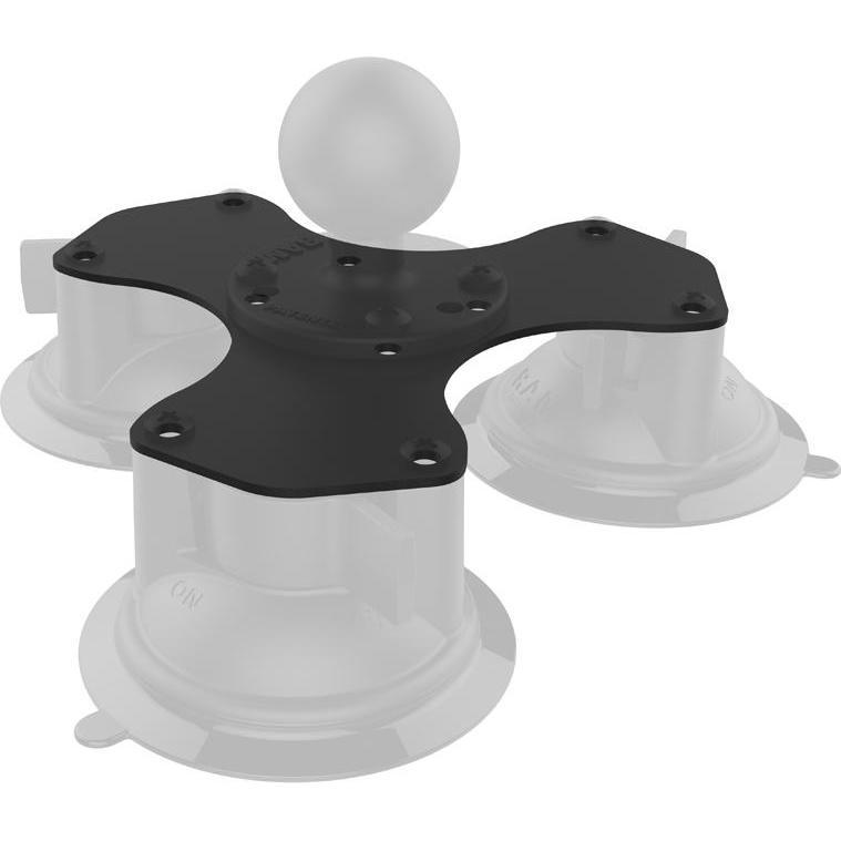 Thumbnail - RAM Mounts RAM Triple Suction Base Plate, Barcode-Scanner Zubehör