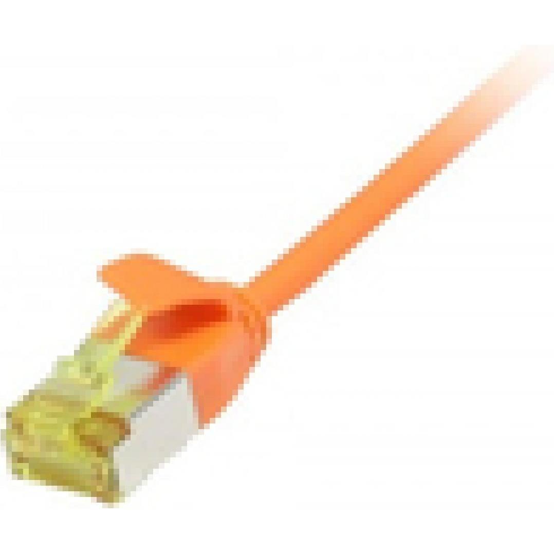 Synergy 21 Patchkabel RJ45, CAT6A 500Mhz, 5m, orange, UFTP, slimline rund d3,8mm, TPELSZHSu (U/FTP, CAT6a, 5 m), Netzwer...