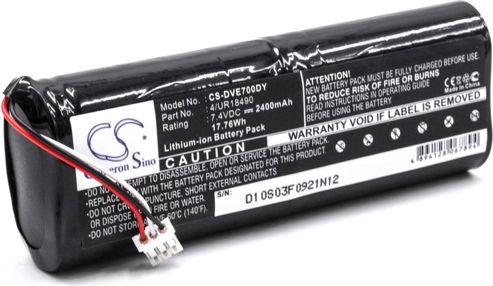 Actual product image XCell Battery for portable DVD player like Sony 4/UR18490 2400mAh (7.4V) Li-Ion (Rechargeable battery)