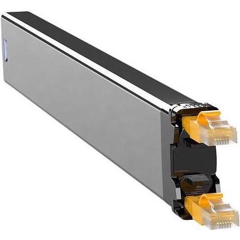 PATCHBOX Slimpatchkabel Kassette 365, STP, 0.8m Gelb (STP, CAT6, 0.80 m), Netzwerkkabel