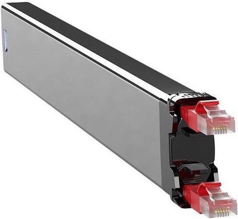Produktbild PATCHBOX Slimpatchkabel Kassette 365, STP, 0.8m Rot (STP, CAT6, 0.80 m)