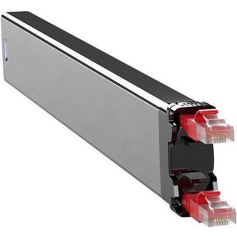 PATCHBOX Slimpatchkabel Kassette 365, STP, 0.8m Rot (STP, CAT6, 0.80 m), Netzwerkkabel