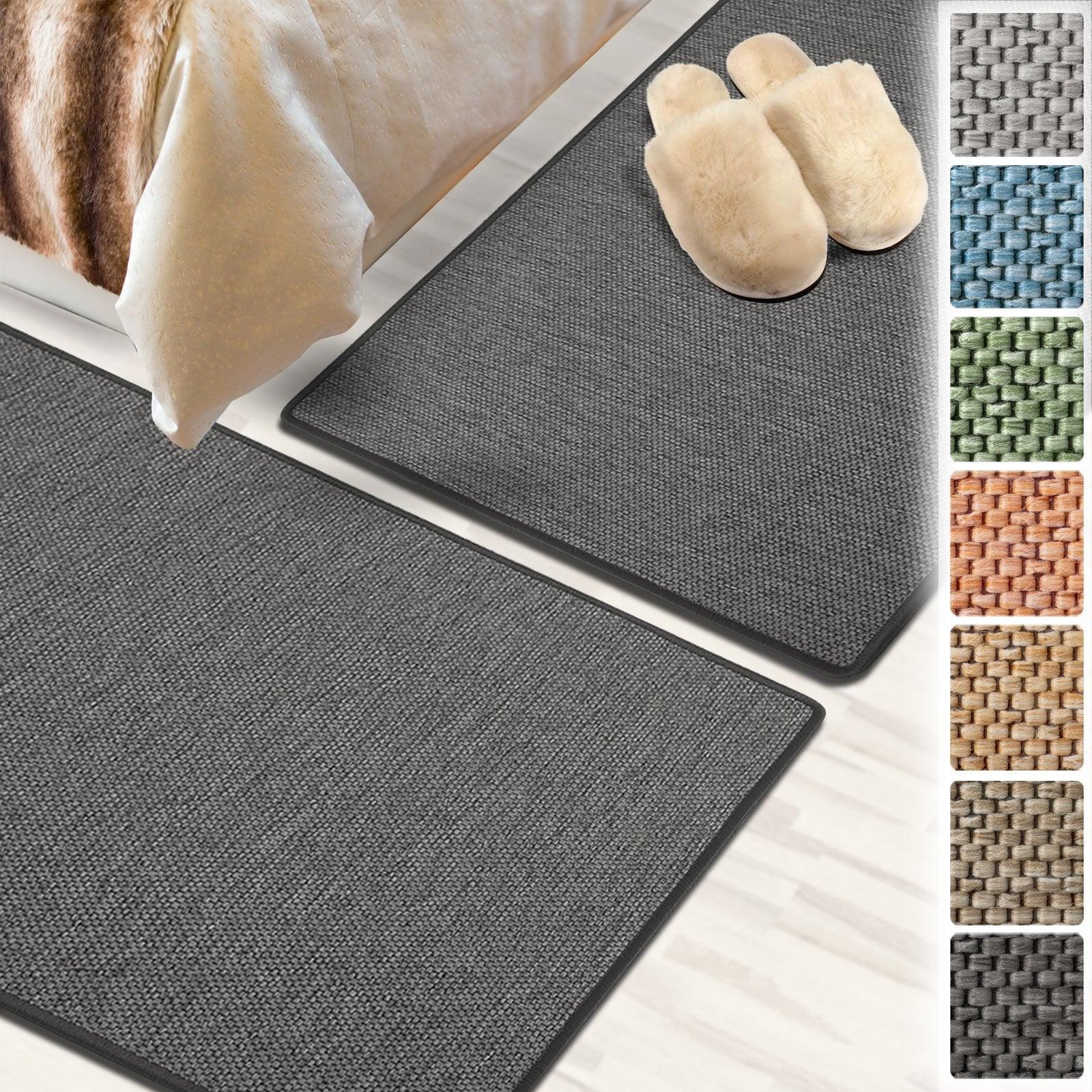 Thumbnail - Karat, Teppich, Sabang Anthrazit Bettumrandung in SisalOptik 3teilig 2x67x140 cm und 67x250 cm (67 x 140 cm, 67 x 250 cm...