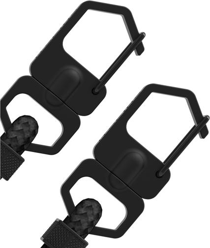 Produktbild Itskins Drop-Protection Cover mit Kordel HYBRID SLING black and transparent