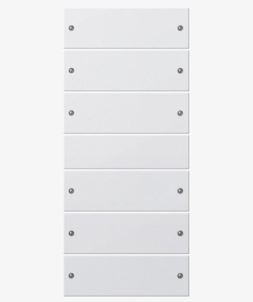 Actual product image Gira Rocker set 6f (3+3) System 55 218603