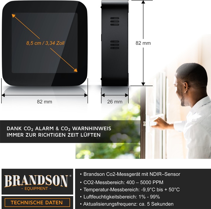 Produktbild Brandson CO2 Detector