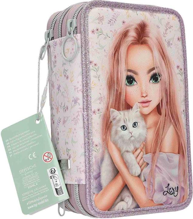 Actual product image Depesche TOPModel 3-Fach Federtasche BLOOMING KITTY