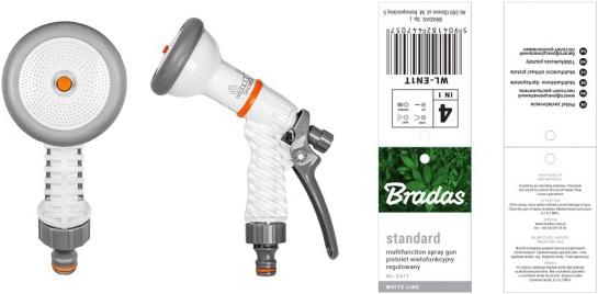 Actual product image Bradas WHITE LINE Adjustable Spray Gun