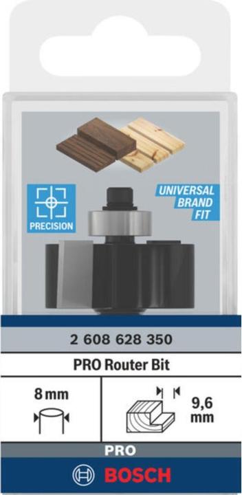 Produktbild Bosch Professional Zubehör Falzfräser, 8 mm, B 9,5 mm, D 31,8 mm, L 12,5 mm, G 54 mm